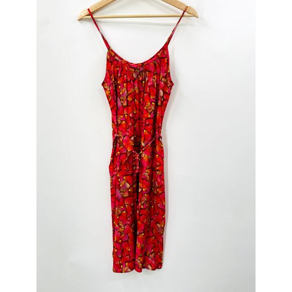 Tucker Silk Pattern midi Slip Dress - Picture 1 of 7